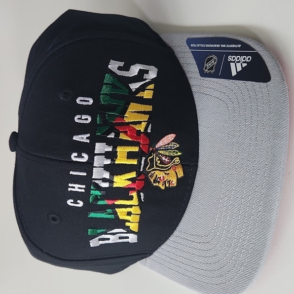 COPY - Adidas Blackhawks NHL Snap Back Cap - Picture 1 of 6